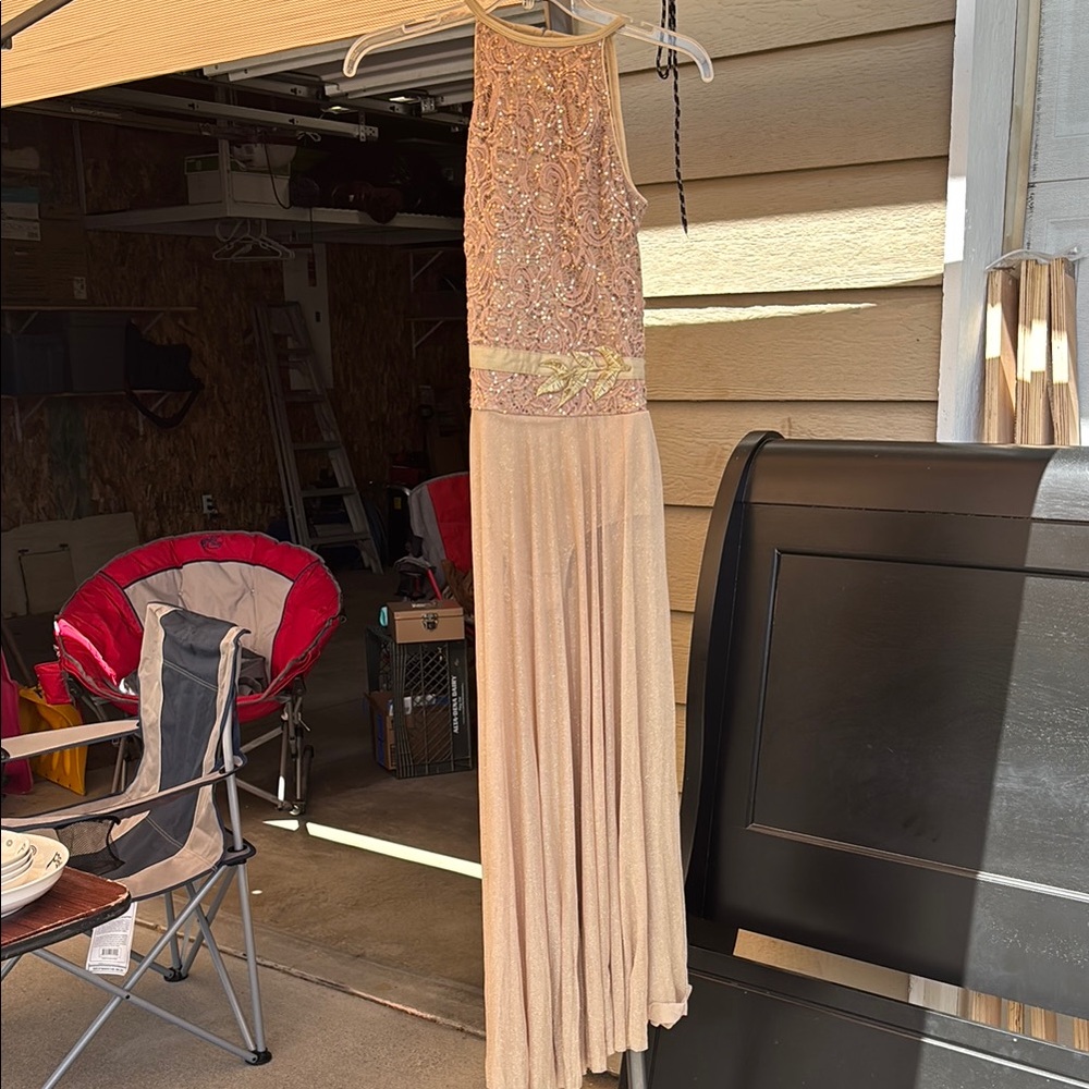 Revolution Shimmering Gold Dance Dress